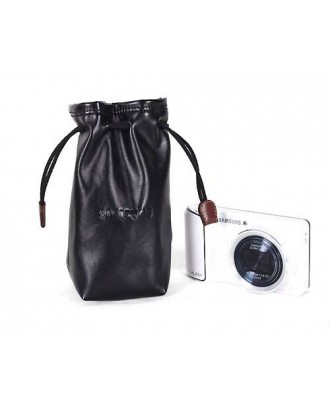 Multi-Purpose PU Leather Draw String Pouch