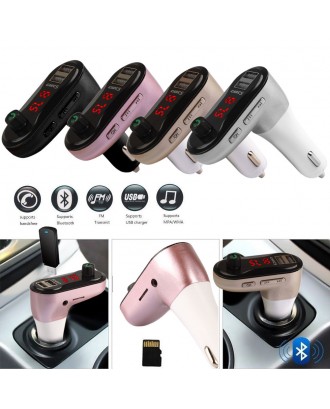 Bluetooth Car Kit FM Transmitter MP3 Player Wireless Radio Adapter USB Charger C5