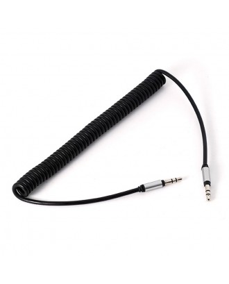 3.5 mm Car AUX Auxiliary Coiled Stereo Audio Cable Cord Stereo Audio Cable for PC Phone Male To Male