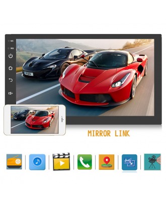 Universal 2 Din 7" Android Car Radio Multimedia Player Bluetooth GPS Navigation Stereo Mirror Link FM  Wifi  Headunit